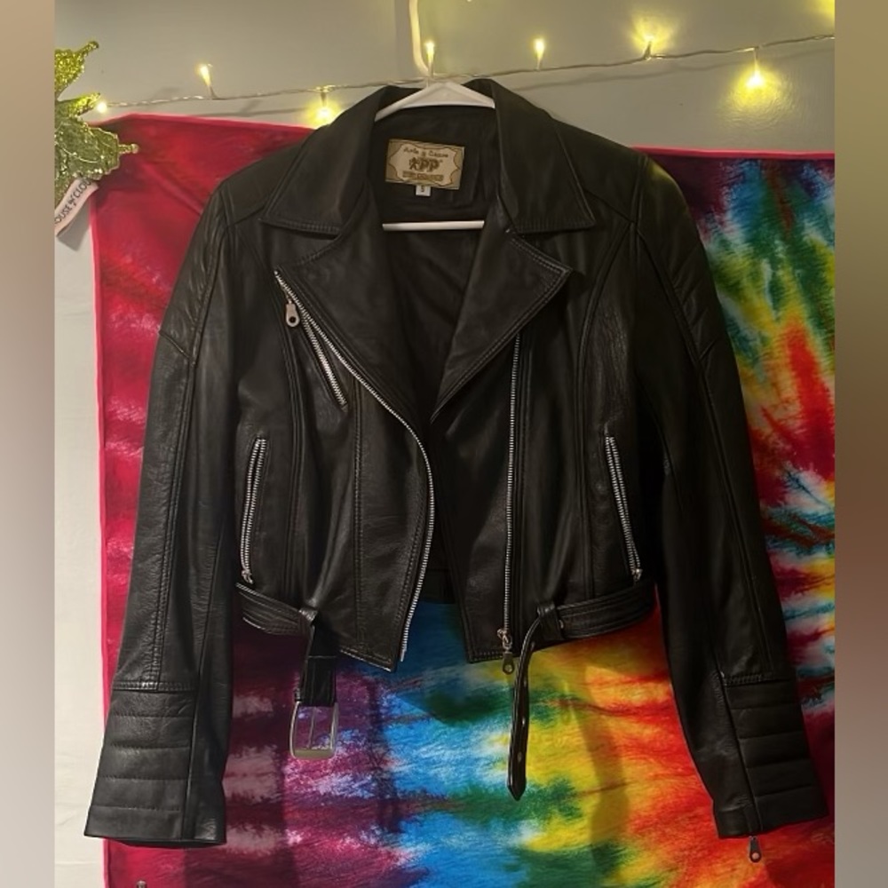 Motorcycle Authentic Black Leather Jacket